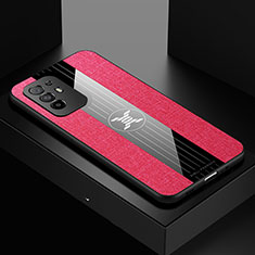 Custodia Silicone Ultra Sottile Morbida Cover X01L per Oppo F19 Pro+ Plus 5G Rosso