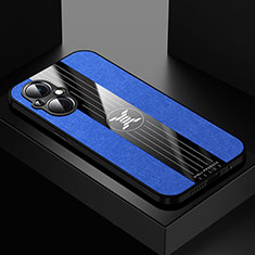 Custodia Silicone Ultra Sottile Morbida Cover X01L per Oppo F21 Pro 5G Blu