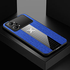 Custodia Silicone Ultra Sottile Morbida Cover X01L per Oppo K10 Pro 5G Blu