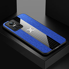 Custodia Silicone Ultra Sottile Morbida Cover X01L per Realme GT Neo3 5G Blu