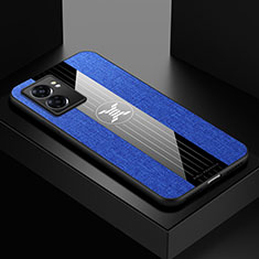 Custodia Silicone Ultra Sottile Morbida Cover X01L per Realme Narzo 50 5G Blu