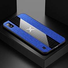 Custodia Silicone Ultra Sottile Morbida Cover X01L per Samsung Galaxy A10 Blu