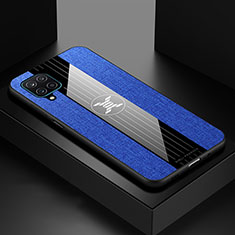 Custodia Silicone Ultra Sottile Morbida Cover X01L per Samsung Galaxy A12 5G Blu