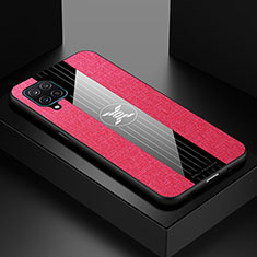 Custodia Silicone Ultra Sottile Morbida Cover X01L per Samsung Galaxy A12 Rosso
