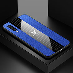 Custodia Silicone Ultra Sottile Morbida Cover X01L per Samsung Galaxy A50 Blu