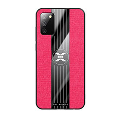 Custodia Silicone Ultra Sottile Morbida Cover X01L per Samsung Galaxy F02S SM-E025F Rosso