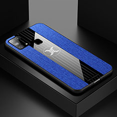 Custodia Silicone Ultra Sottile Morbida Cover X01L per Samsung Galaxy M31 Blu