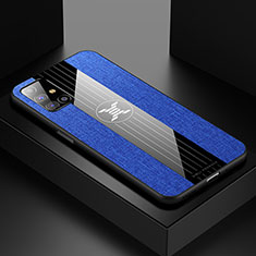 Custodia Silicone Ultra Sottile Morbida Cover X01L per Samsung Galaxy M31s Blu