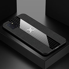 Custodia Silicone Ultra Sottile Morbida Cover X01L per Samsung Galaxy Note 10 Lite Nero