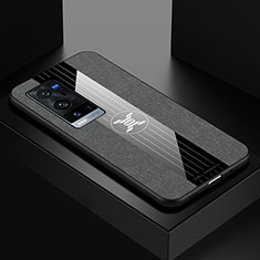 Custodia Silicone Ultra Sottile Morbida Cover X01L per Vivo X60 Pro+ Plus 5G Grigio