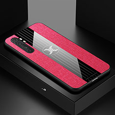Custodia Silicone Ultra Sottile Morbida Cover X01L per Xiaomi Mi Note 10 Lite Rosso