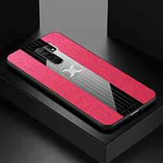 Custodia Silicone Ultra Sottile Morbida Cover X01L per Xiaomi Redmi 9 Rosso