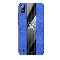 Custodia Silicone Ultra Sottile Morbida Cover X02L per Samsung Galaxy A10 Blu