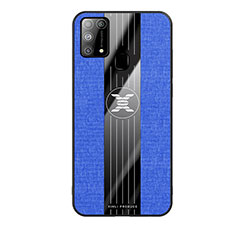 Custodia Silicone Ultra Sottile Morbida Cover X02L per Samsung Galaxy M31 Prime Edition Blu