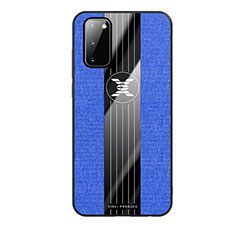 Custodia Silicone Ultra Sottile Morbida Cover X02L per Samsung Galaxy S20 5G Blu