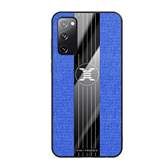 Custodia Silicone Ultra Sottile Morbida Cover X02L per Samsung Galaxy S20 FE (2022) 5G Blu