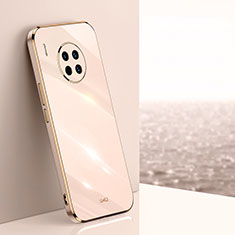 Custodia Silicone Ultra Sottile Morbida Cover XL1 per Huawei Honor 50 Lite Oro Rosa