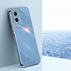Custodia Silicone Ultra Sottile Morbida Cover XL1 per Huawei Honor 90 Lite 5G Blu