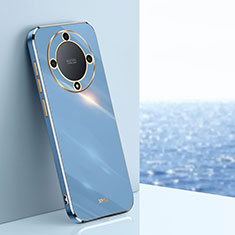 Custodia Silicone Ultra Sottile Morbida Cover XL1 per Huawei Honor Magic5 Lite 5G Blu