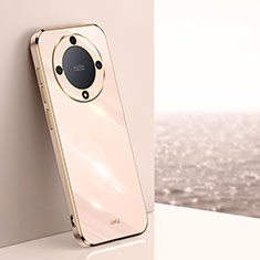 Custodia Silicone Ultra Sottile Morbida Cover XL1 per Huawei Honor Magic5 Lite 5G Oro Rosa