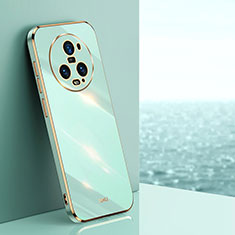 Custodia Silicone Ultra Sottile Morbida Cover XL1 per Huawei Honor Magic5 Pro 5G Verde