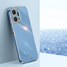 Custodia Silicone Ultra Sottile Morbida Cover XL1 per Huawei Honor X7a Blu