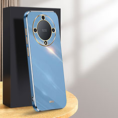 Custodia Silicone Ultra Sottile Morbida Cover XL1 per Huawei Honor X9b 5G Blu