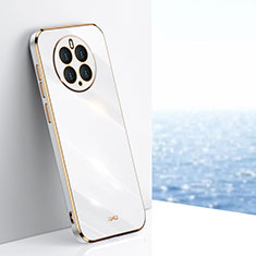 Custodia Silicone Ultra Sottile Morbida Cover XL1 per Huawei Mate 50 Pro Bianco