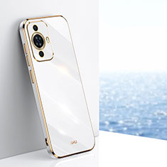 Custodia Silicone Ultra Sottile Morbida Cover XL1 per Huawei Nova 11 Pro Bianco