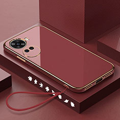 Custodia Silicone Ultra Sottile Morbida Cover XL1 per Huawei Nova 11 SE Rosso
