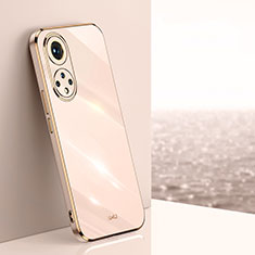 Custodia Silicone Ultra Sottile Morbida Cover XL1 per Huawei Nova 9 Pro Oro Rosa