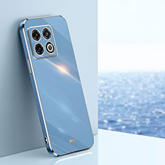 Custodia Silicone Ultra Sottile Morbida Cover XL1 per OnePlus 10 Pro 5G Blu