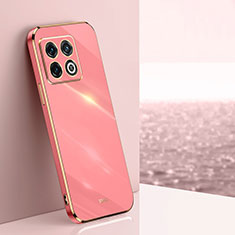 Custodia Silicone Ultra Sottile Morbida Cover XL1 per OnePlus 10 Pro 5G Rosa Caldo
