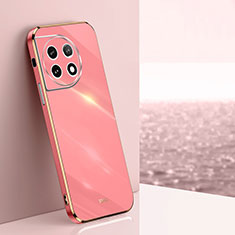 Custodia Silicone Ultra Sottile Morbida Cover XL1 per OnePlus 11 5G Rosa Caldo