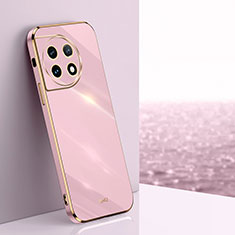 Custodia Silicone Ultra Sottile Morbida Cover XL1 per OnePlus 11R 5G Lavanda