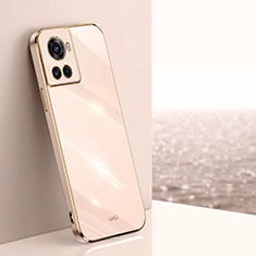 Custodia Silicone Ultra Sottile Morbida Cover XL1 per OnePlus Ace 5G Oro Rosa