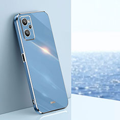 Custodia Silicone Ultra Sottile Morbida Cover XL1 per Oppo A96 4G Blu