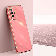 Custodia Silicone Ultra Sottile Morbida Cover XL1 per Oppo F19 Pro+ Plus 5G Rosa Caldo