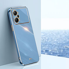 Custodia Silicone Ultra Sottile Morbida Cover XL1 per Oppo K10 Pro 5G Blu