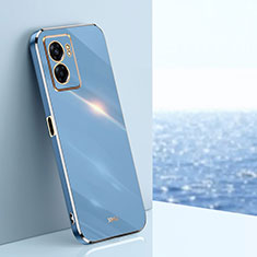 Custodia Silicone Ultra Sottile Morbida Cover XL1 per Realme Q5i 5G Blu