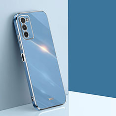 Custodia Silicone Ultra Sottile Morbida Cover XL1 per Samsung Galaxy A02s Blu