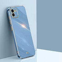 Custodia Silicone Ultra Sottile Morbida Cover XL1 per Samsung Galaxy A03 Blu