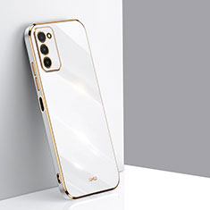 Custodia Silicone Ultra Sottile Morbida Cover XL1 per Samsung Galaxy A03s Bianco