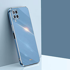Custodia Silicone Ultra Sottile Morbida Cover XL1 per Samsung Galaxy A12 Nacho Blu