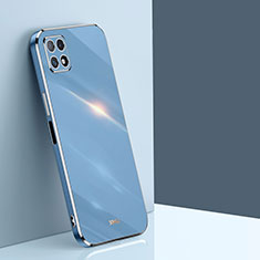 Custodia Silicone Ultra Sottile Morbida Cover XL1 per Samsung Galaxy A22 5G Blu