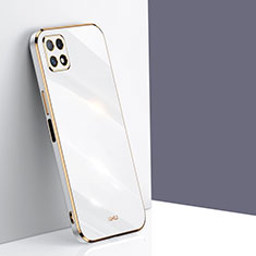Custodia Silicone Ultra Sottile Morbida Cover XL1 per Samsung Galaxy F42 5G Bianco