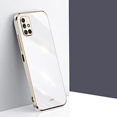 Custodia Silicone Ultra Sottile Morbida Cover XL1 per Samsung Galaxy M51 Bianco