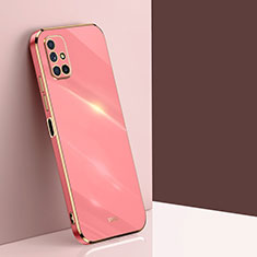 Custodia Silicone Ultra Sottile Morbida Cover XL1 per Samsung Galaxy M51 Rosa Caldo