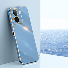 Custodia Silicone Ultra Sottile Morbida Cover XL1 per Vivo iQOO Z7 5G Blu