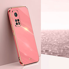 Custodia Silicone Ultra Sottile Morbida Cover XL1 per Xiaomi Mi 10T 5G Rosa Caldo